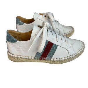 MAYPOL Women’s Leather Hand Made Spain Sneaker Espadrilles Shoes 35 US 5.5